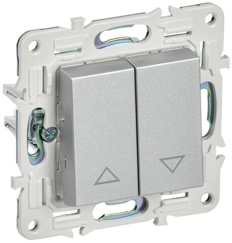 SKANDY Выключ. жалюзи 10А SK-V12S сереб. IEK