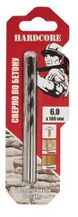 Сверло по бетону 6x100мм "Hardcore"