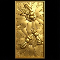 Силиконовый молд № 0035 Панно Пчелы