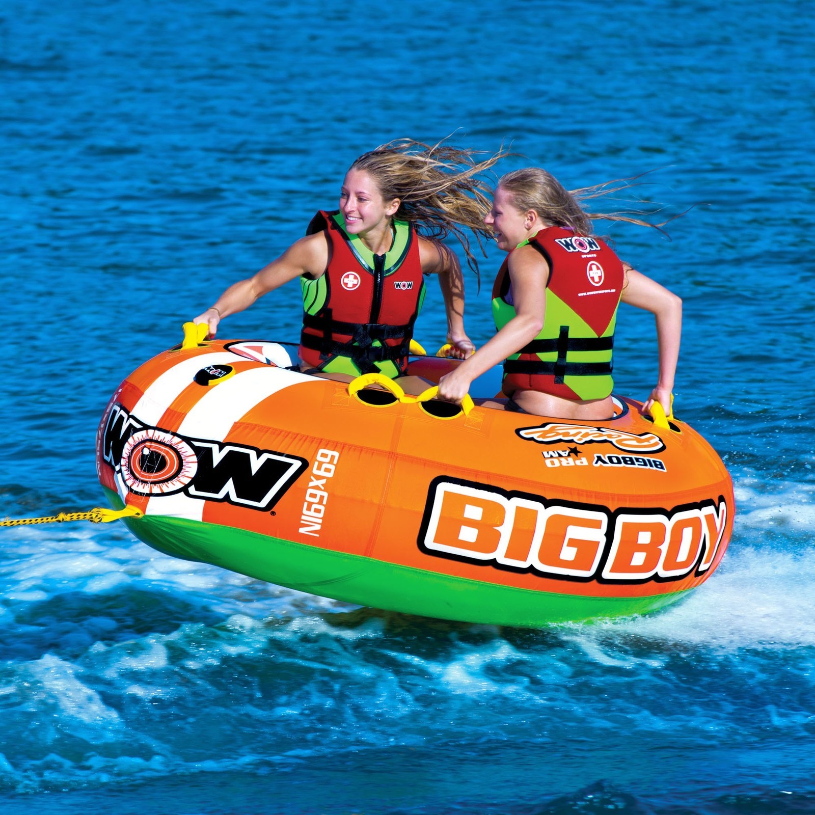 Towable ski tube "Big boy racing", 4 person