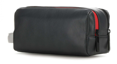 Косметичка Piquadro Urban, чёрный/серый, кожа натуральная (BY3880UB00/GRN)