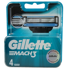 Birdəfəlik ülgüc başlığı \ Одноразовая бритва Gillette Mach3 Turbo 4 ədəd