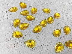 Стразы пришивные акрил, р 1,3х1,8 см