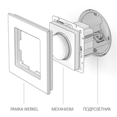 Werkel Диммер W1142001 (WL01-DM600) белый