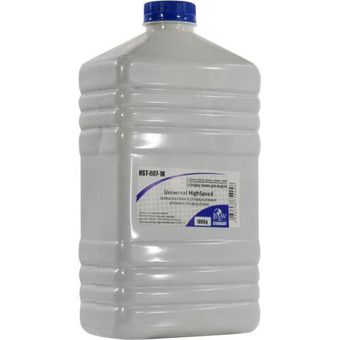 Тонер для картриджей Universal High Speed CE255A/X,CC364A/X,CF226A/X,CF259A/X,Q7570A,CE390A/X,CF281A/X,CF214A/X,CF237A/X,CF325X (фл. 1кг) Black&White Standart фас.Россия