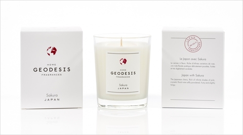 Свеча ароматическая 180г Geodesis Sakura