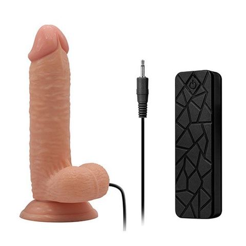 Телесный вибратор-реалистик на присоске REALSTUFF 6.5INCH DONG - 17 см. - Dream Toys RealStuff 21304