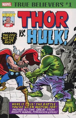 True Believers: Kirby 100th - Thor Vs Hulk #1