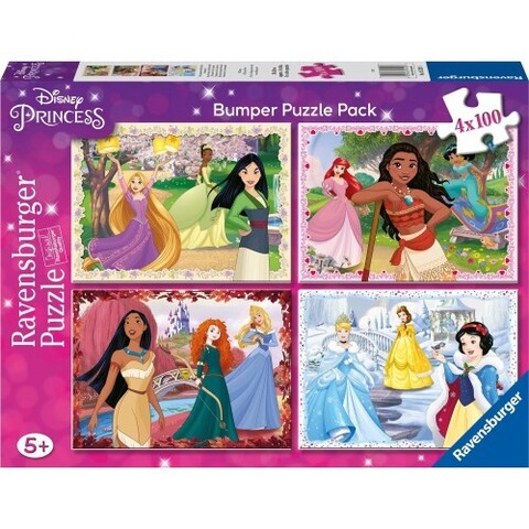 Puzzle Disney Princess 4x100p