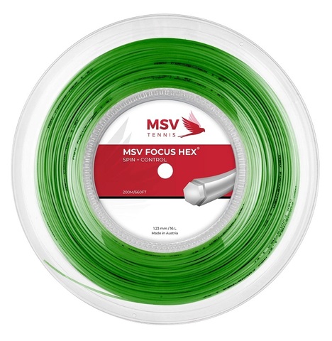 Теннисные струны MSV Focus Hex (200 m) - green