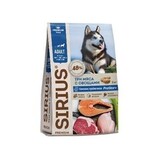 Сухой корм для собак с повышенной активностью Sirius, три мяса с овощами, 2 кг (Р)