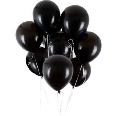 Воздушные шары с гелием черные
