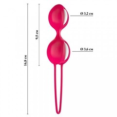 Вагинальные шарики Fun factory SMARTBALLS DUO, красно-белые