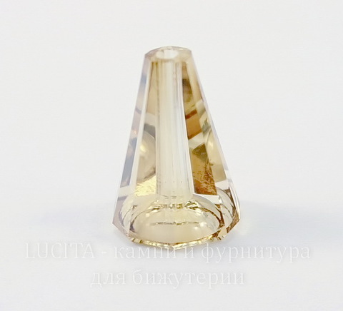 5540 Бусина - конус Сваровски Crystal Golden Shadow 12 мм