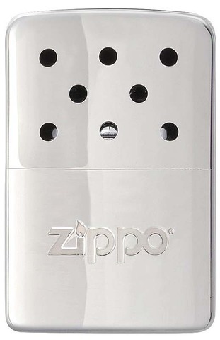 Каталитическая грелка Zippo, сталь с покрытием High Polish Chrome, серебристая, 51x15x74 мм