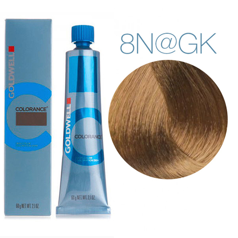 Goldwell Colorance 8N@GK (светлый блонд с золотисто-медным сиянием) - тонирующая крем-краска