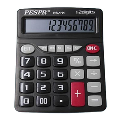 
          Калькулятор настольный Pespr 12 Bit, LCD, 20.5*16.5*4.5 см, чёрный