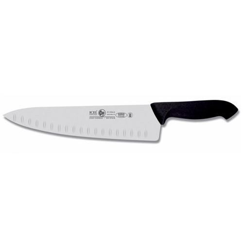 Нож поварской Шеф 25см с бороздками, черный HORECA PRIME 28100.HR80000.250