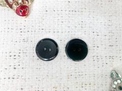 Пуговицы, d 1,8 см, 2 прокола, чёрный