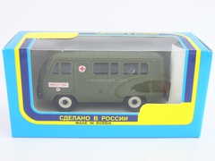 UAZ-3962 bus Medical Service plastic khaki Agat Mossar Tantal 1:43