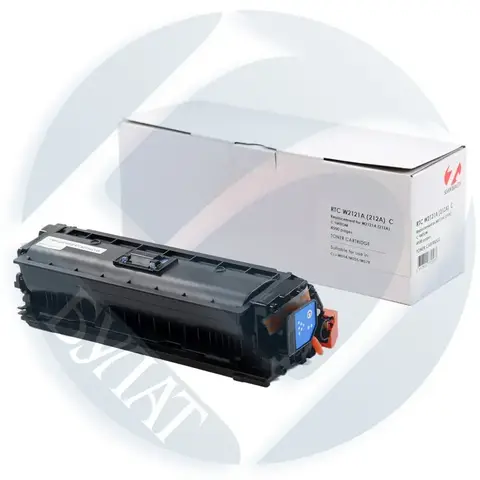 Тонер-картридж 7Q W2121A (212A) для HP CLJ M554, M578 (Голубой, 4500 стр.), без чипа