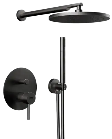 Remer X09S02OCFP Душевая система Remer X Style X09S02OCFP, черный брашированный хром