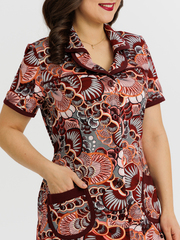 4572 Халат на пуговицах