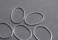 Коннектор овал 15*22мм, покрытие родий