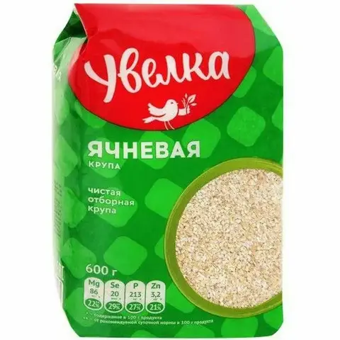 Крупа Увелка Ячневая отборная 600г, шт