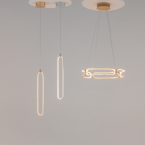 Подвесная светодиодная люстра Maytoni Chain MOD017PL-L50MG