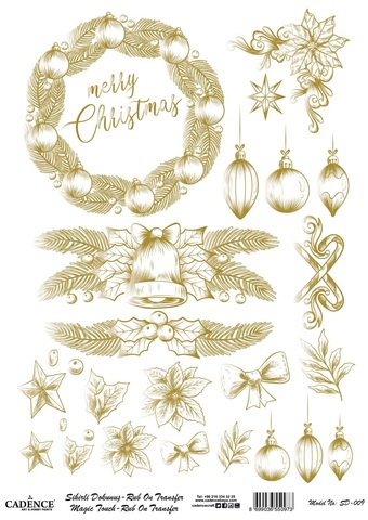 Натирка Cadence золото SD009 30*42см