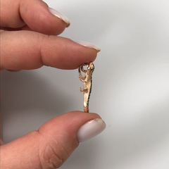 Подвеска «Черепашка» из золота 585 пробы с гранатами