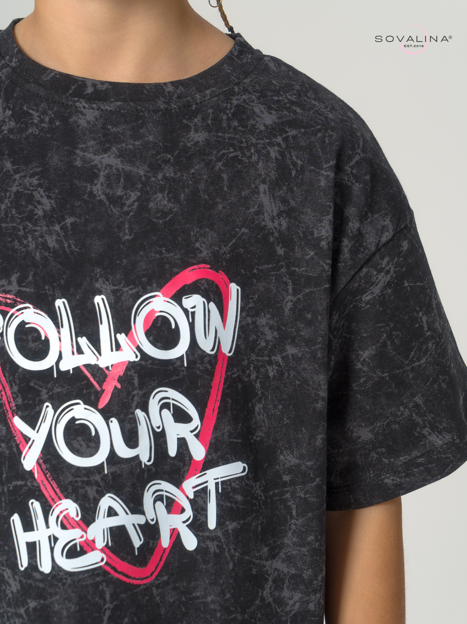 Платье Teen варенка графит FYH