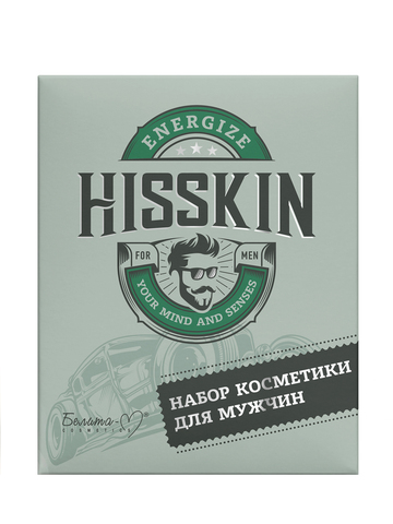 Белита-М HISSKIN Набор для мужчин(парф.гель-шампунь 2в1 300г,крем д/лица и век 60г,крем д/рук 60г)