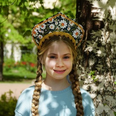 Кокошник ободок Ромашки