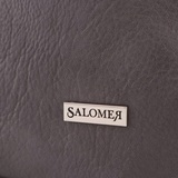 Сумка Саломея 506 мульти итальянский серо-черный