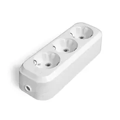 89-7-103 Колодка для удлинителя АБС, 3 розетки, 16А, с/з , E303(G-E303) Universal