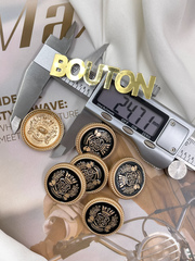 Пуговицы герб6 золото с черным