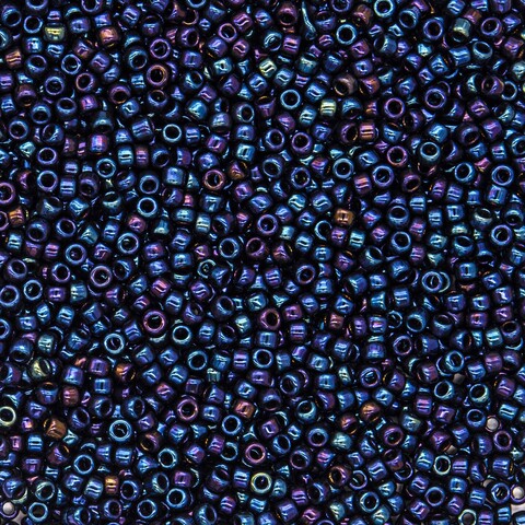 Японский бисер TOHO Round 15/0 (№82), металлизированный, непрозрачный глянцевый