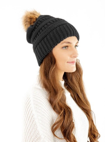 Картинка шапка Skully Wear MQZZM-430 dark grey - 10