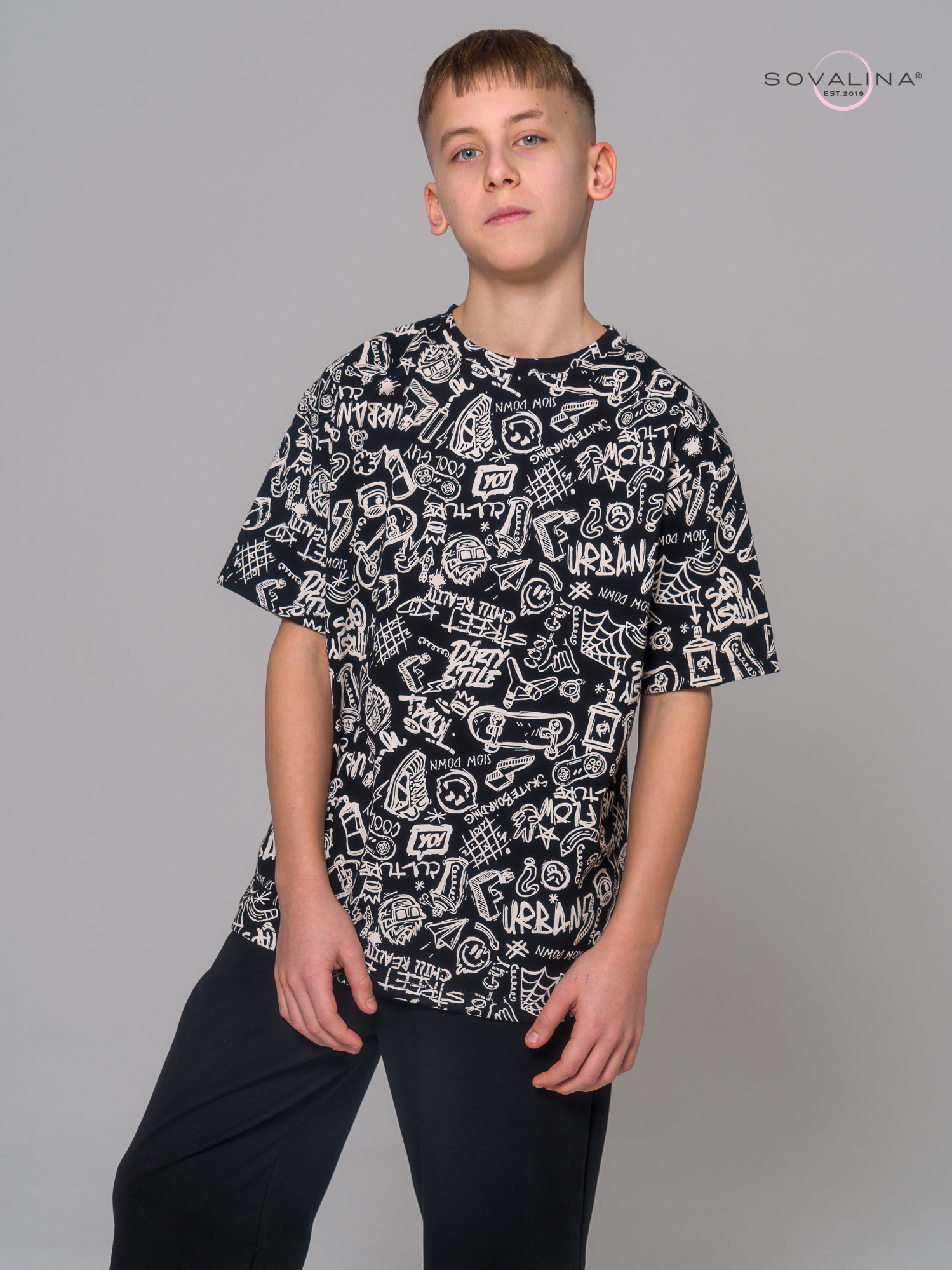 Костюм Daily men скейты-черный