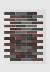 АМК фасад кирпич микс 322