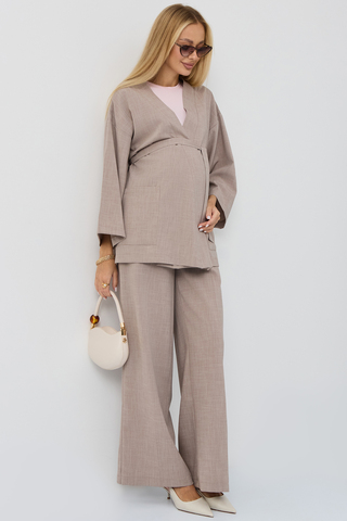 Костюм для беременных и кормящих  18424 мокко