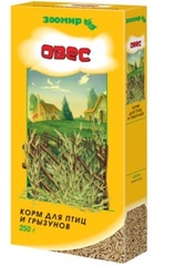 Зоомир овес корм для птиц и грызунов 250г