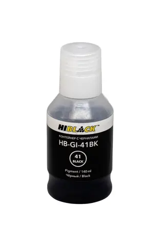 Контейнер с чернилами Hi-Black (HB-GI41) для Canon G1430, 2430, 3430, BK pigm, 140ml