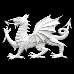 Силиконовый молд № 2415 дракон левый