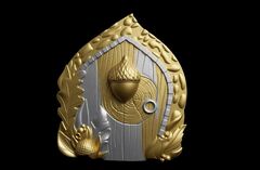 Силиконовый молд № 428 Дверь ( серия домики для гномов и фей)