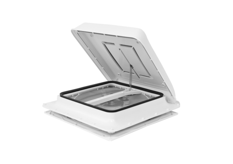 Люк накрышный Fiamma Turbo Vent (400x400мм, c вентилятором)