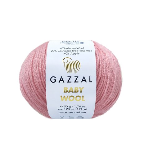 Пряжа Gazzal Baby Wool 831 розовый