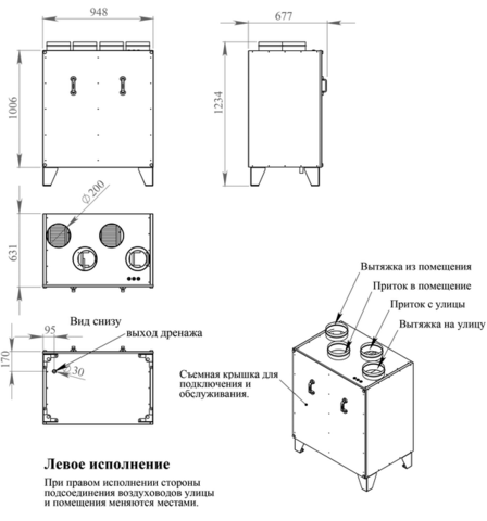 Приточно-вытяжная установка Breezart 1000 Lux RP PB 4,8-380